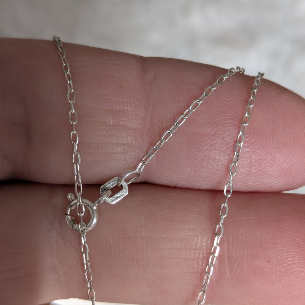 925 Sterling Silver Link Chain Necklace - Silver